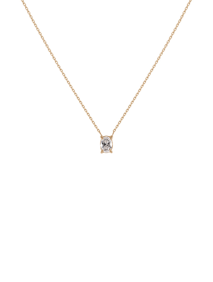 Oval Diamond Necklace